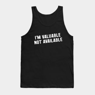 I'm valuable self love self confidence power word tshirt Tank Top